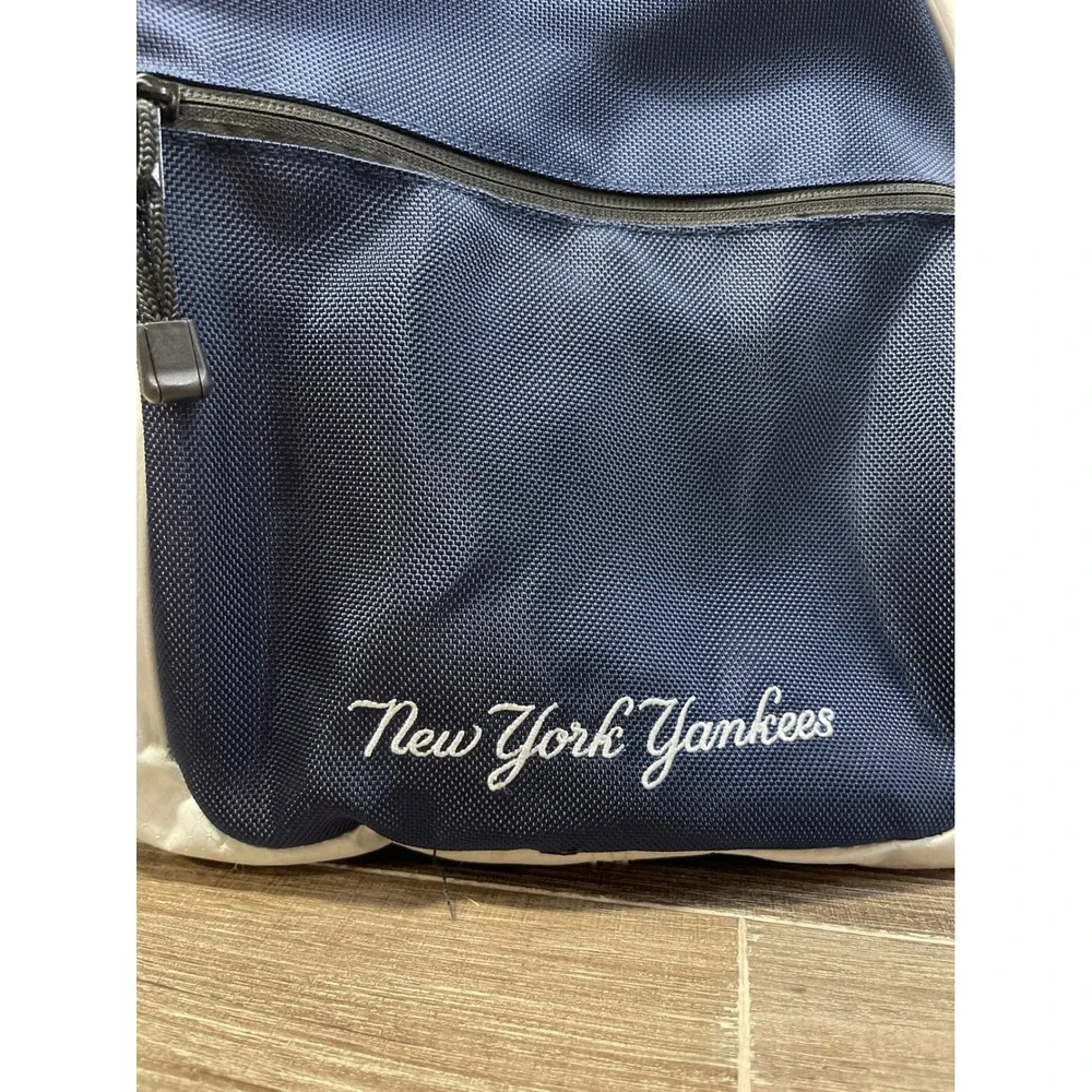 New York Yankees MLB Backpack Navy Blue White Laptop Sleeve Sport Bag